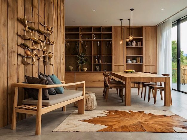 Design de interiores 2026: tendências em madeira maciça para espaços pequenos e cozinhas modernas