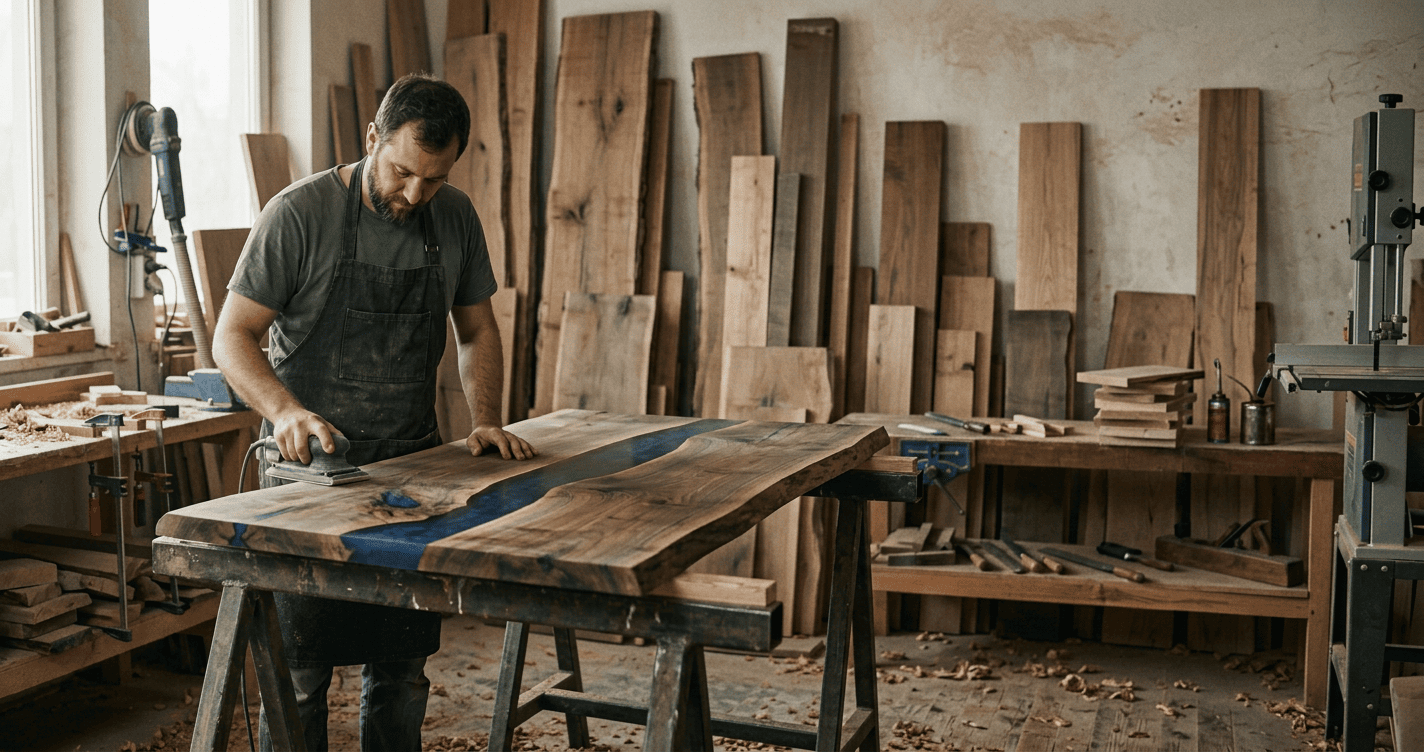 A arte do mobiliário de luxo: como a madeira maciça redefine o design de interiores moderno