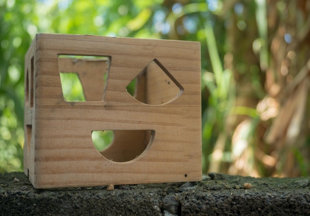 Close-up de blocos de brinquedo